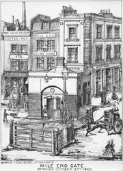 Mile End Gate, c.1866